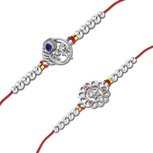 Lords Jewels Silver Rakhi for Raksha Bandhan Pack of 2