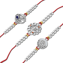Lords Jewels Silver Rakhi for Raksha Bandhan Pack of 3