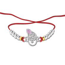 Lords Jewels Silver Rakhi for Raksha Bandhan Pack of 2