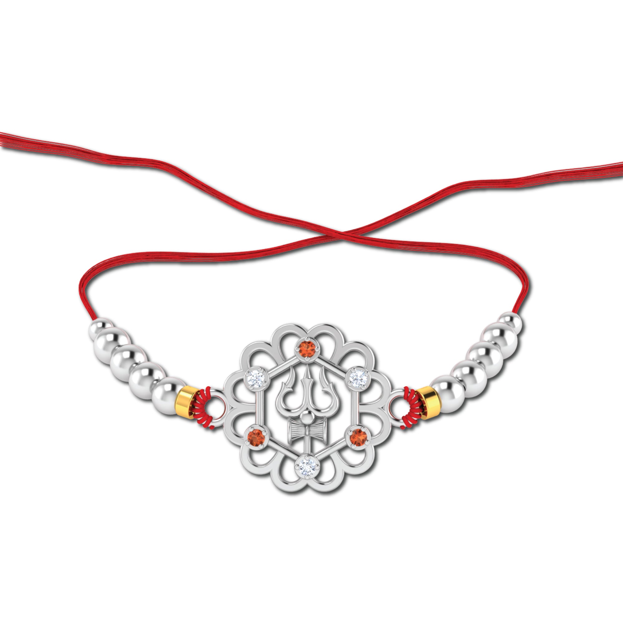 Lords Jewels Shivaya Silver Rakhi (SR009)