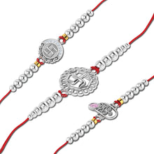 Lords Jewels Silver Rakhi for Raksha Bandhan Pack of 3