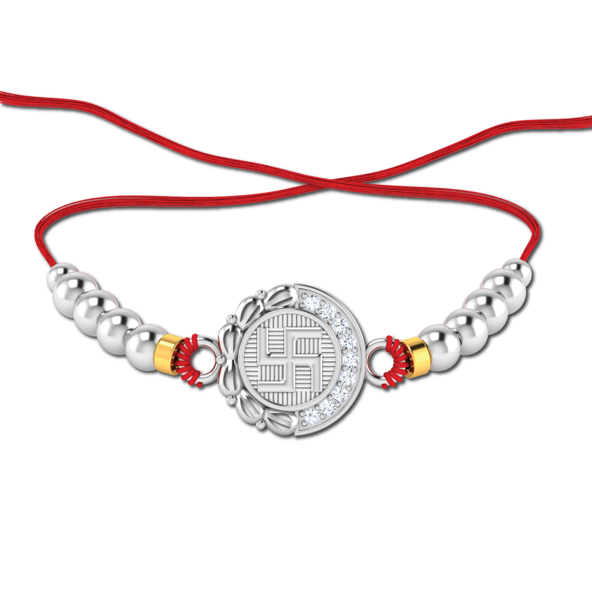 Lords Jewels Silver Rakhi for Raksha Bandhan Pack of 3