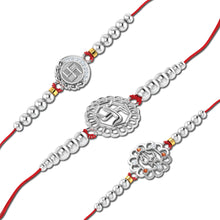Lords Jewels Silver Rakhi for Raksha Bandhan Pack of 3