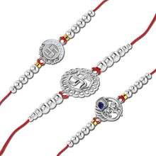 Lords Jewels Silver Rakhi for Raksha Bandhan Pack of 3