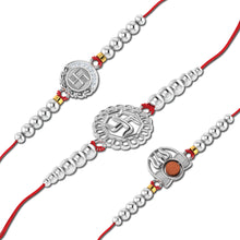 Lords Jewels Silver Rakhi for Raksha Bandhan Pack of 3