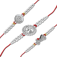 Lords Jewels Silver Rakhi for Raksha Bandhan Pack of 3