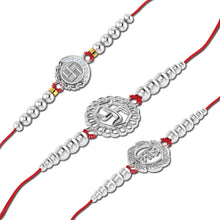 Lords Jewels Silver Rakhi for Raksha Bandhan Pack of 3