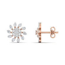 18k Gold Diamond Earring