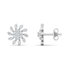 14k Gold Diamond Earring