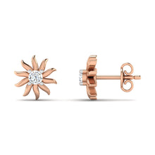 18k Gold Diamond Earring