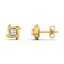 18k Gold Diamond Earring