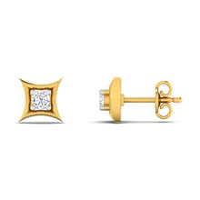 18k Gold Diamond Earring