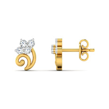 18k Gold Diamond Earring