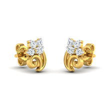 18k Gold Diamond Earring