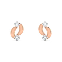 Halved Floret Diamond Earring