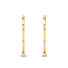 18k Gold Diamond Earring