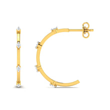 18k Gold Diamond Earring