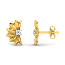 18k Gold Diamond Earring