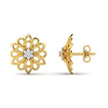 18k Gold Diamond Earring