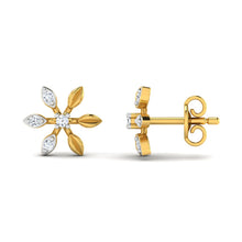 18k Gold Diamond Earring