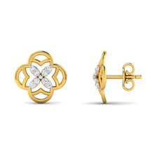 18k Gold Diamond Earring
