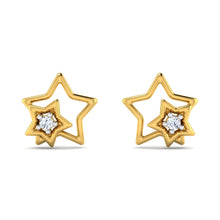 18k Gold Diamond Earring