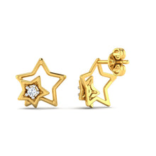 18k Gold Diamond Earring