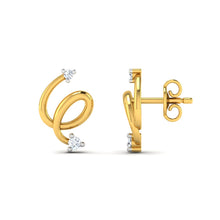 18k Gold Diamond Earring