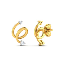 18k Gold Diamond Earring