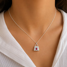 LORDS JEWELS 92.5 Silver Glow Pendant with Chain