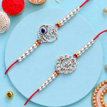 Lords Jewels Silver Rakhi for Raksha Bandhan Pack of 2