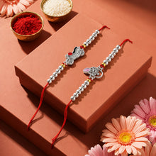 Lords Jewels Silver Rakhi for Raksha Bandhan Pack of 2