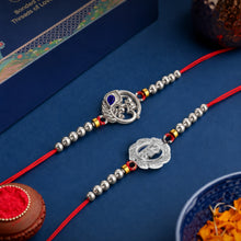 Lords Jewels Silver Rakhi for Raksha Bandhan Pack of 2
