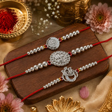 Lords Jewels Silver Rakhi for Raksha Bandhan Pack of 3