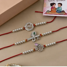 Lords Jewels Silver Rakhi for Raksha Bandhan Pack of 3