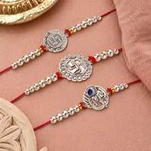 Lords Jewels Silver Rakhi for Raksha Bandhan Pack of 3