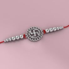 Lords Jewels Swastik Silver Rakhi (SR001)