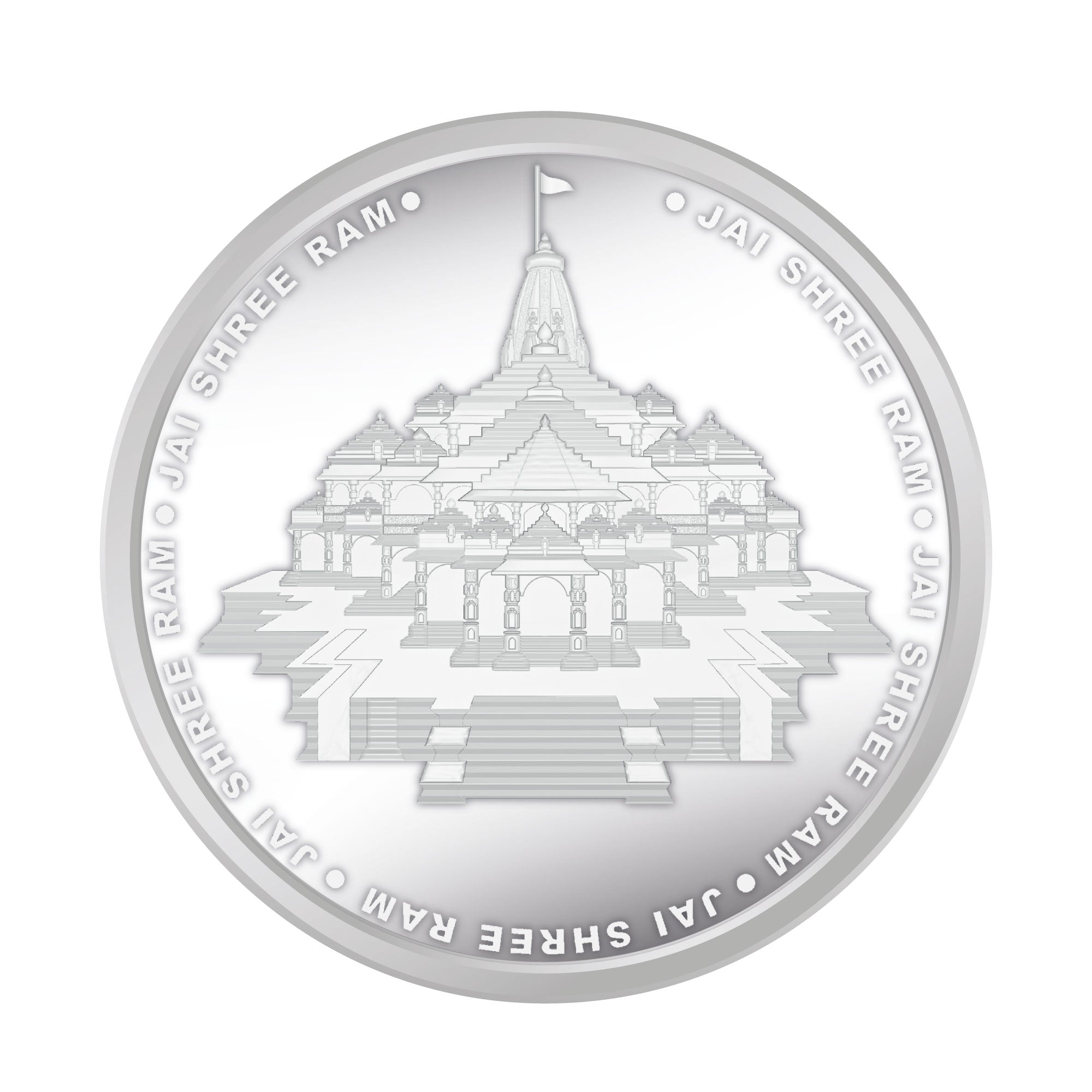 Ram Mandir Silver Coin 10GM
