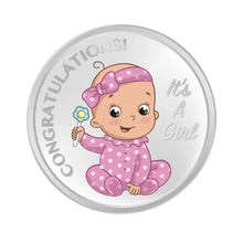 New Born Baby Girl Gift Silver Coin 10 Grams lordsjewels