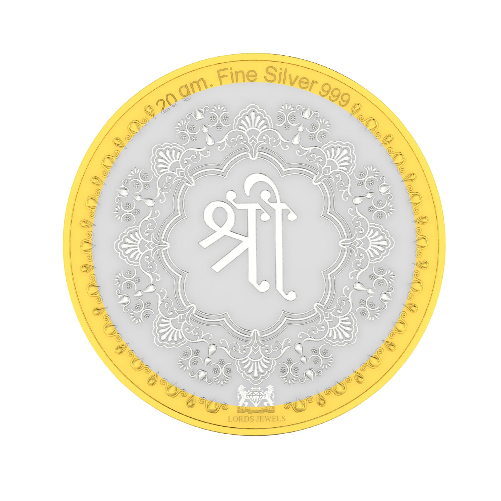 Shree Ji Silver Coin 20 GM