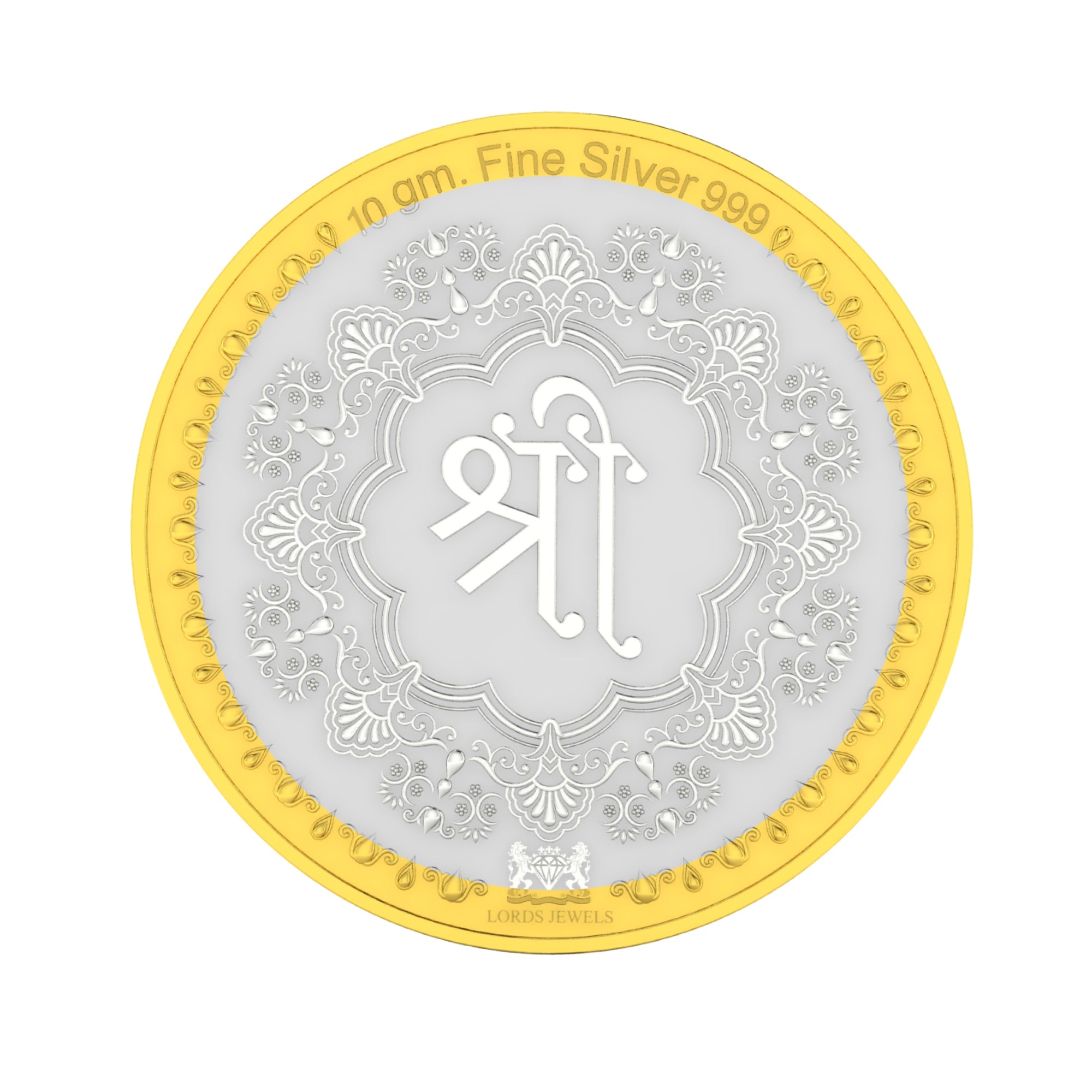 Shree Ji Silver Coin 10 GM lordsjewels