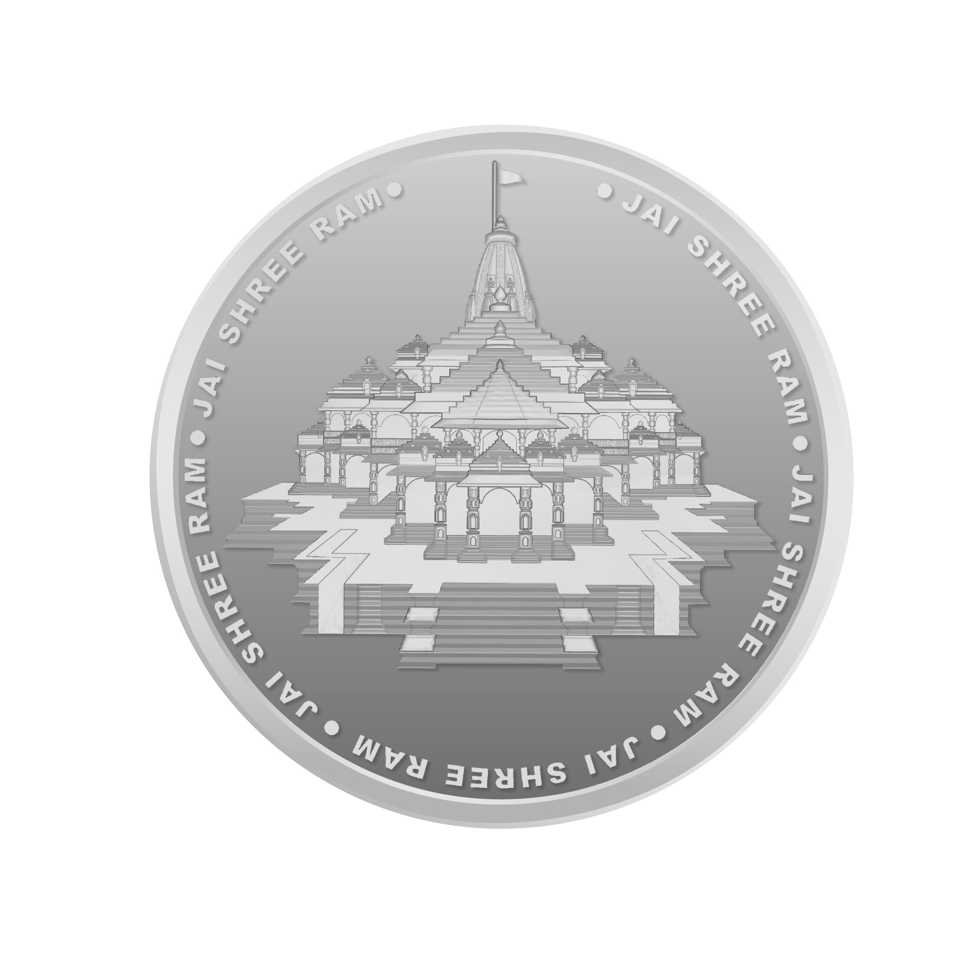 Ram Mandir Silver Coin 50GM