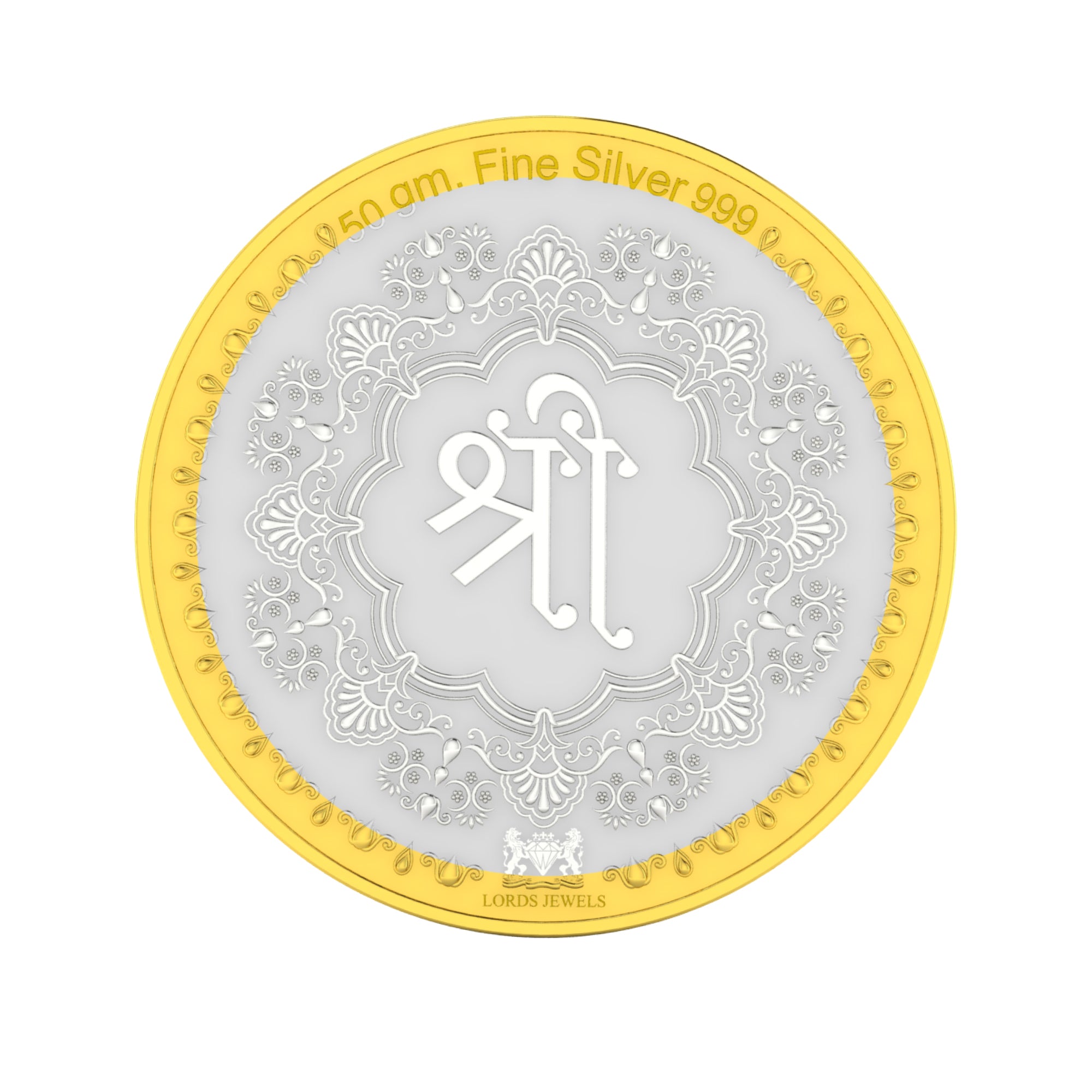 Shree Silver Coin 50GM lordsjewels