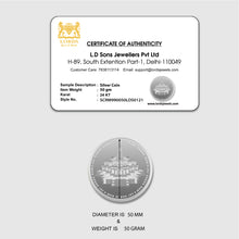 Ram Mandir Silver Coin 50GM lordsjewels