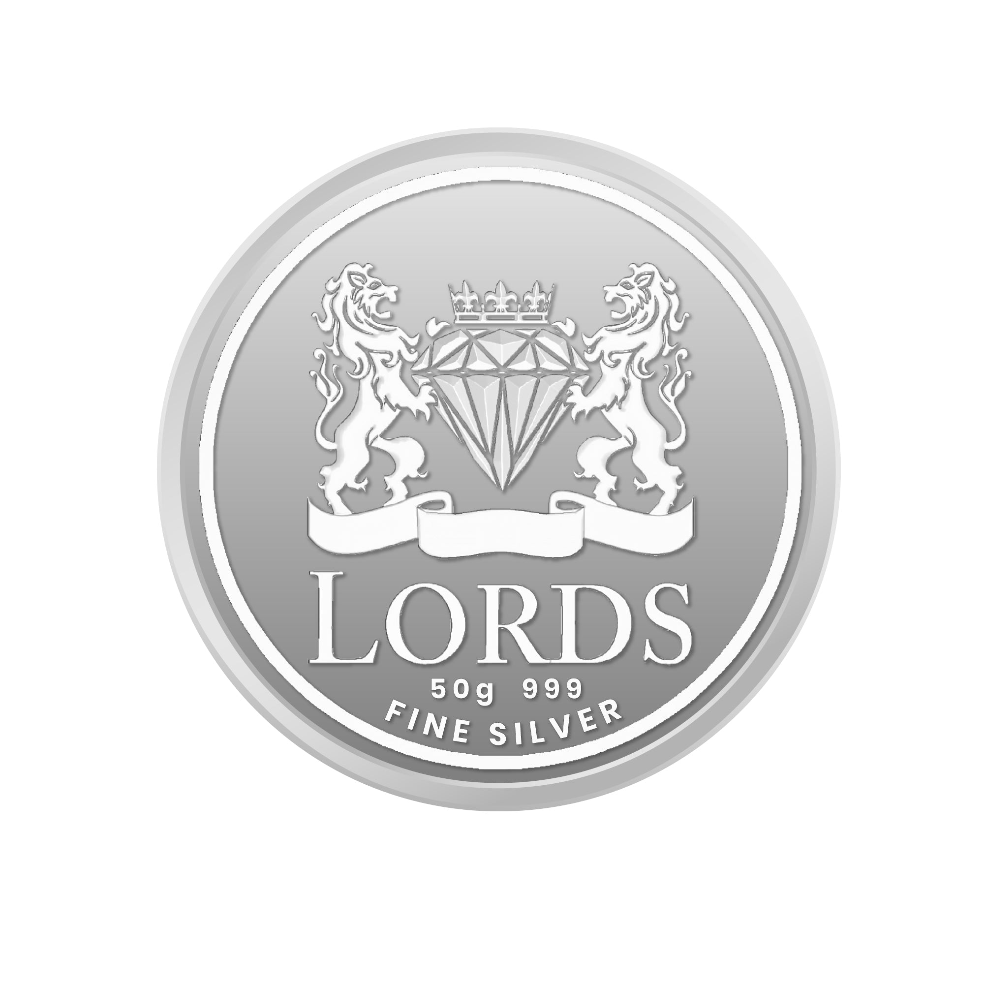 Sherawali Mata Ji Silver Coins 50 GM lordsjewels