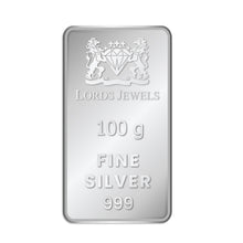 100 Grams 999 Purity Silver Bar lordsjewels
