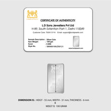 100 Grams 999 Purity Silver Bar lordsjewels