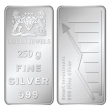 250 Grams 999 Purity Silver Bar lordsjewels