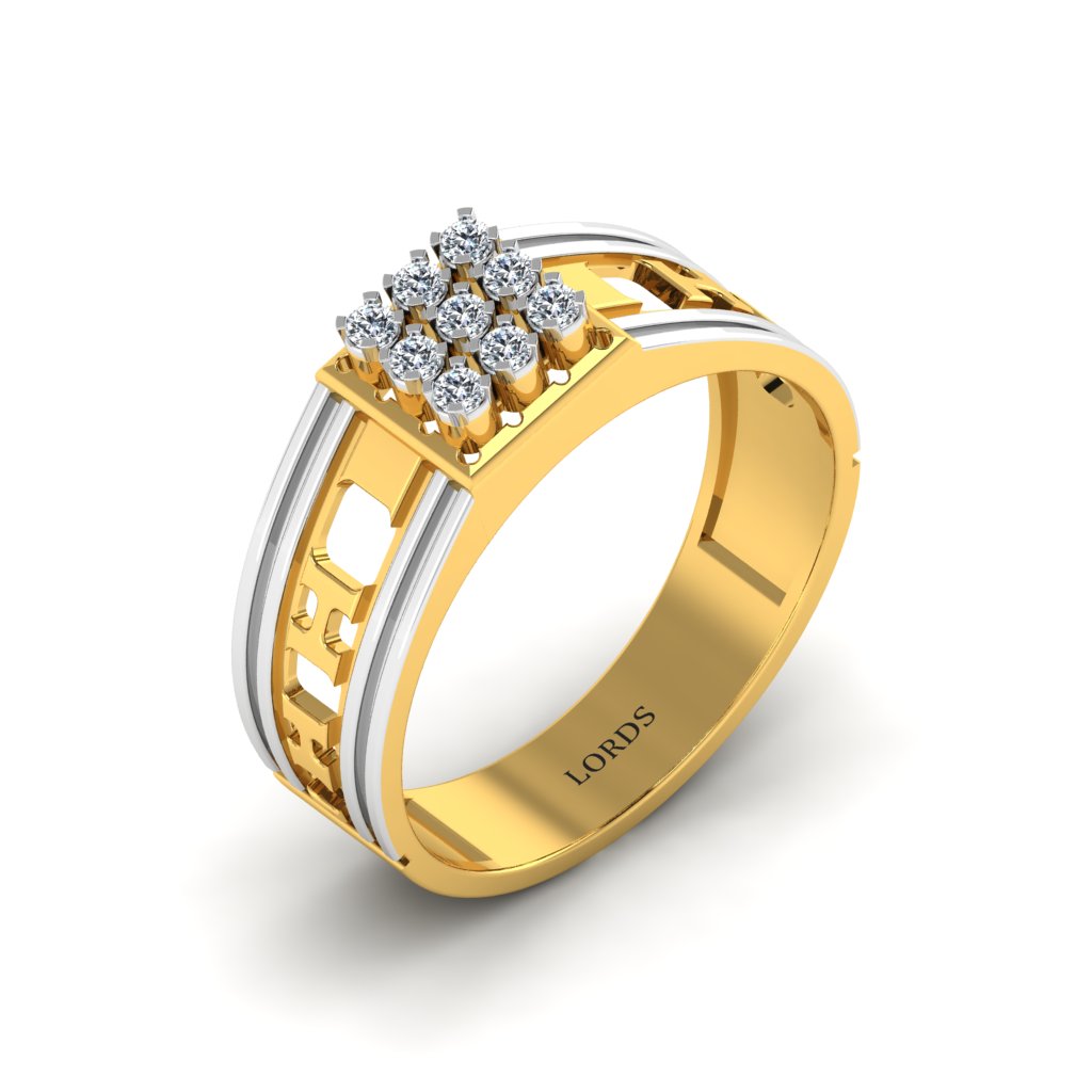 King's Spine Diamond Ring