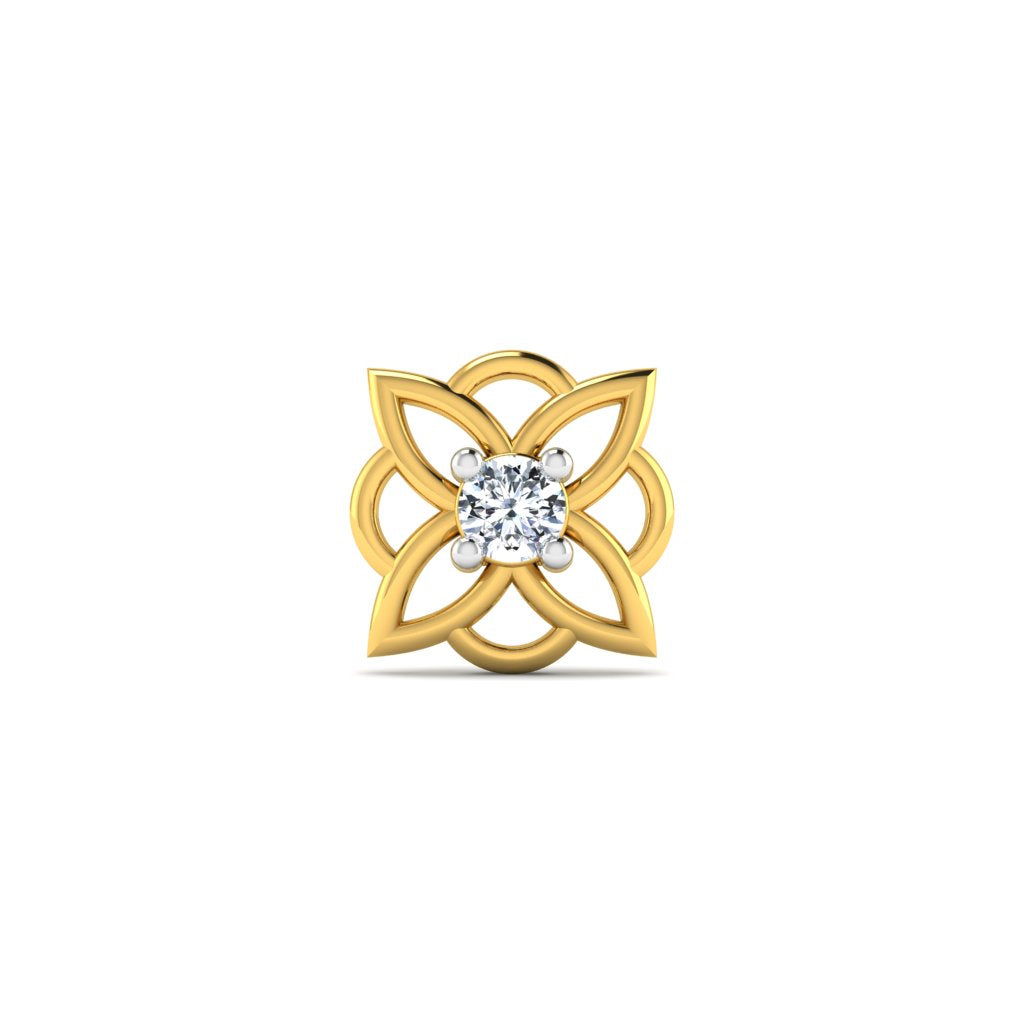 Phlox Diamond Nose Pin lordsjewels